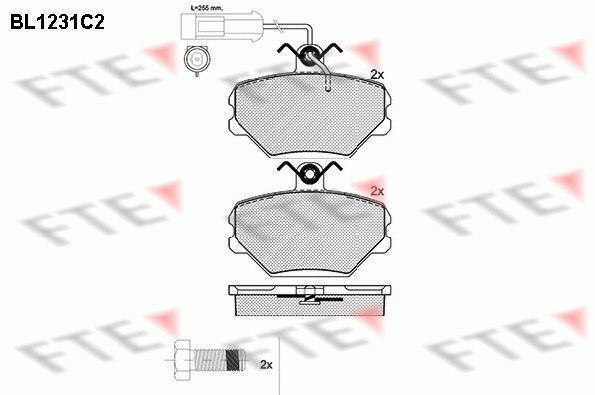 FTE BL1231C2: Bremseklodser