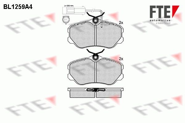 FTE BL1259A4: Bremseklodser