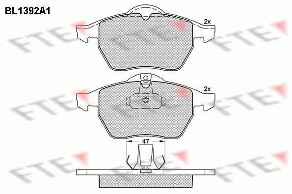 FTE BL1392A1: Piduriklotsid