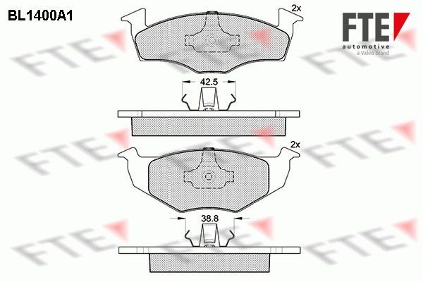 FTE BL1400A1: Τακάκια φρένων