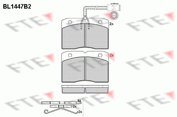 FTE BL1447B2: Plaquettes de frein