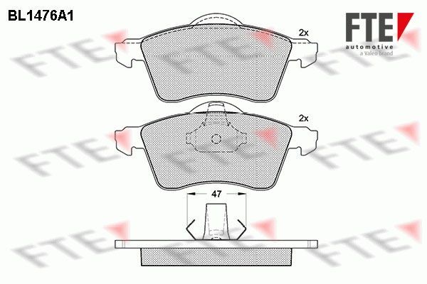 FTE BL1476A1: Piduriklotsid