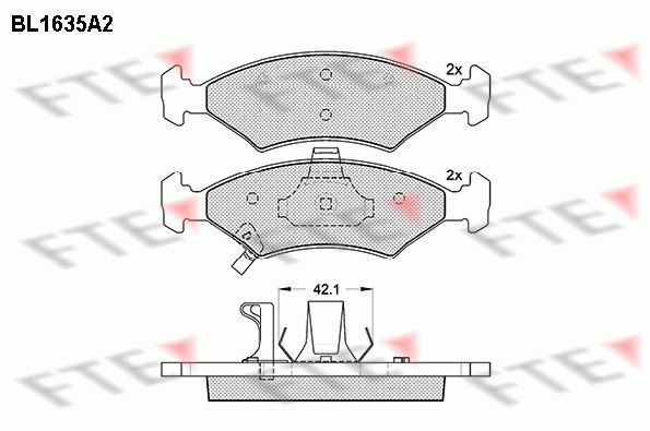 FTE BL1635A2: Piduriklotsid