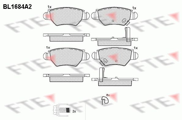FTE BL1684A2: Piduriklotsid