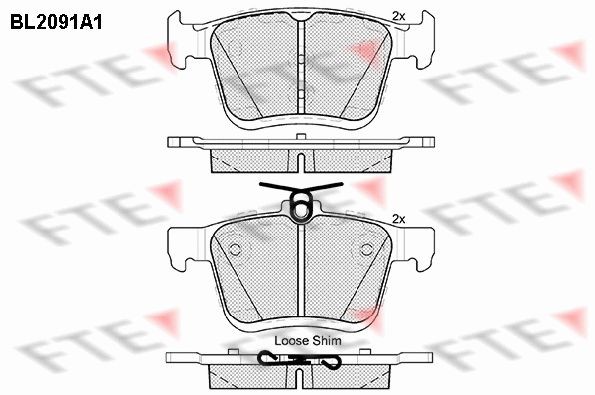 FTE BL2091A1: Piduriklotsid