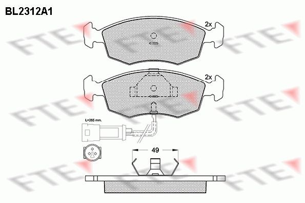 FTE BL2312A1: Piduriklotsid