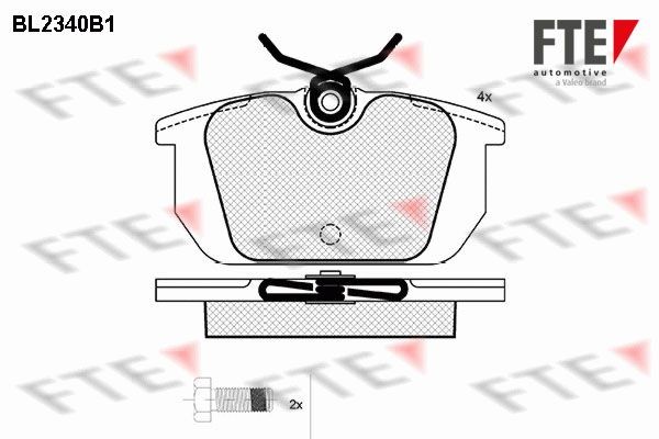 FTE BL2340B1: Bremseklodser