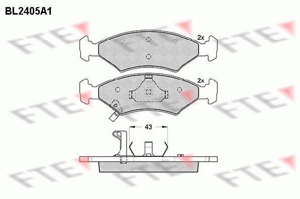 FTE BL2405A1: Piduriklotsid