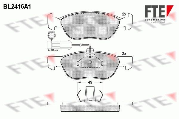 FTE BL2416A1: Bremseklodser