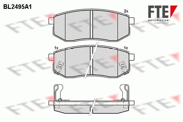 FTE BL2495A1: Bremseklodser