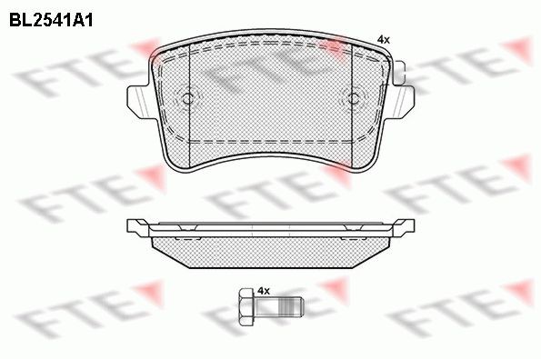 FTE BL2541A1: Piduriklotsid