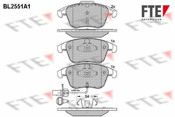 FTE BL2551A1: Piduriklotsid