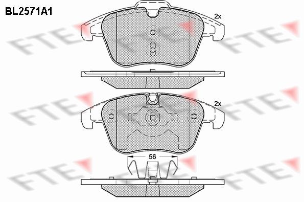 FTE BL2571A1: Piduriklotsid