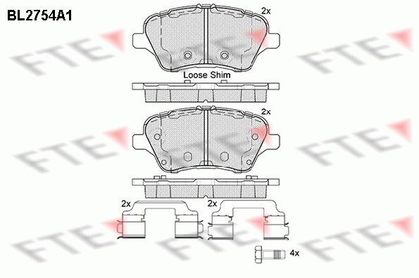 FTE BL2754A1: Bremsbeläge