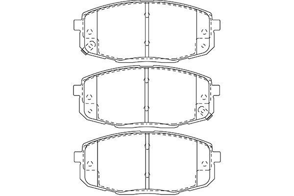KAVO PARTS BP-3043: Piduriklotsid