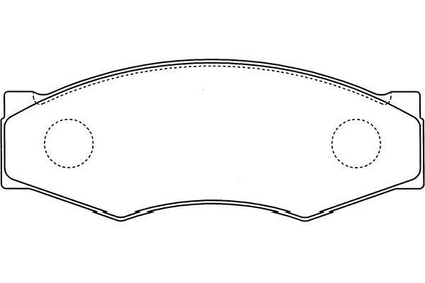 KAVO PARTS BP-6505: Bremseklodser
