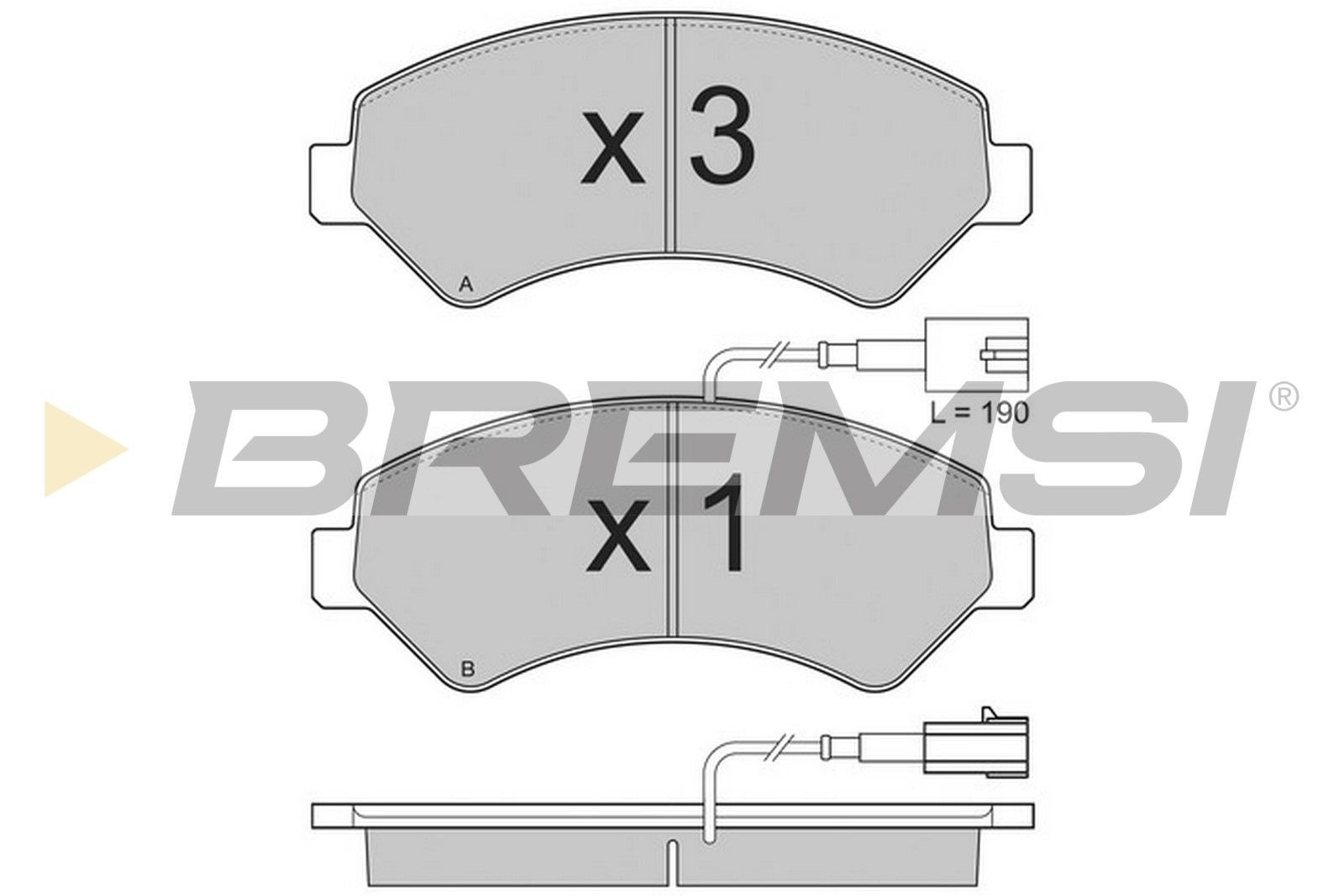 BREMSI BP3323: Piduriklotsid Esisild