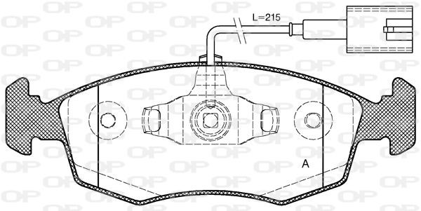 OPEN PARTS BPA0172.52: Bremseklodser foraksel