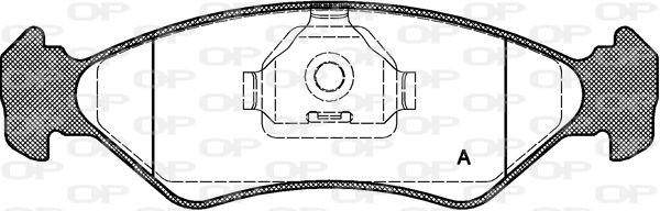 OPEN PARTS BPA0285.10: Piduriklotsid Esisild