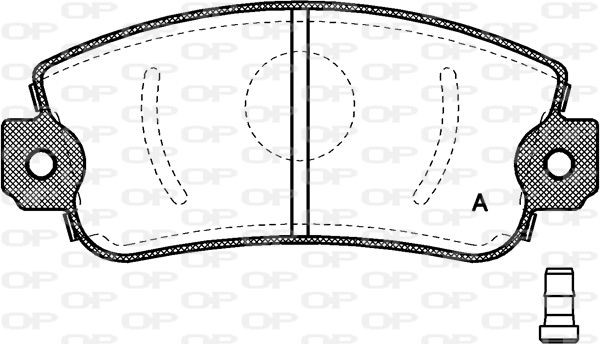 OPEN PARTS BPA0372.02: Bremseklodser foraksel