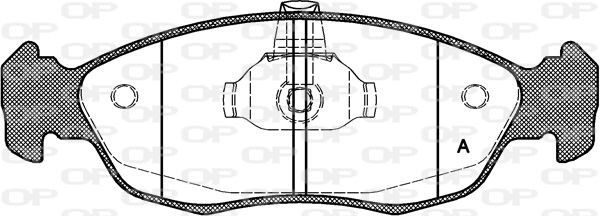 OPEN PARTS BPA0461.10: Fékbetét készlet, tárcsafék elsőtengely