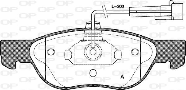 OPEN PARTS BPA0587.11: Bremseklodser foraksel