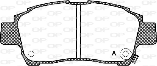OPEN PARTS BPA0712.02: Fékbetét készlet, tárcsafék elsőtengely