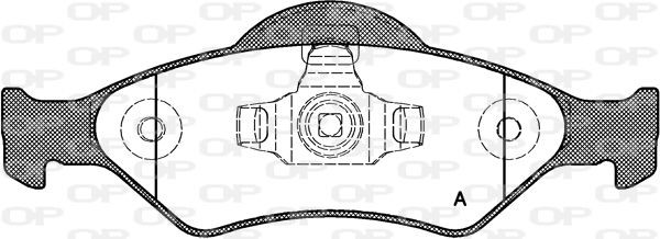 OPEN PARTS BPA0765.00: Piduriklotsid Esisild