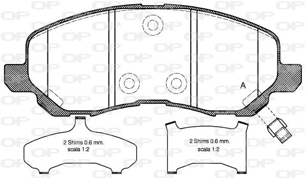 OPEN PARTS BPA0804.31: Bremseklodser foraksel