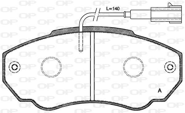 OPEN PARTS BPA0960.01: Bremseklodser foraksel