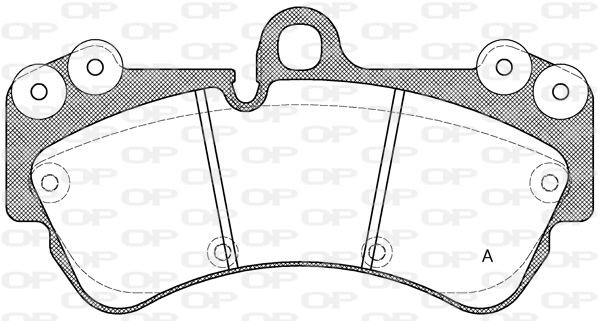 OPEN PARTS BPA0994.00: Piduriklotsid Esisild