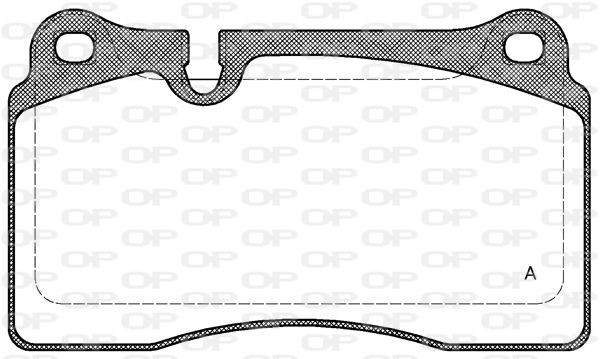 OPEN PARTS BPA1200.00: Piduriklotsid Esisild