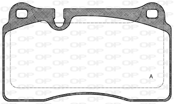 OPEN PARTS BPA1200.30: Piduriklotsid Esisild