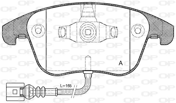OPEN PARTS BPA1219.21: Piduriklotsid Esisild