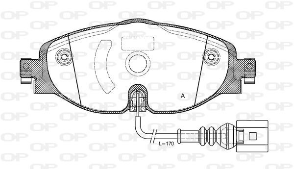 OPEN PARTS BPA1515.01: Piduriklotsid Esisild