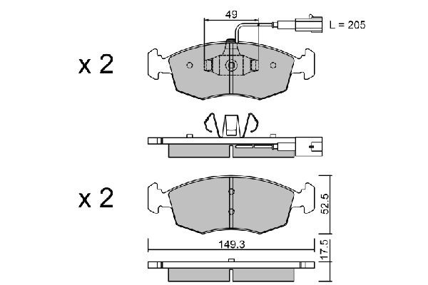 AISIN BPFI-1007: Bremseklodser Premium ADVICS by AISIN