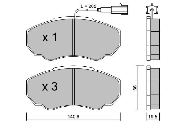 AISIN BPFI-1010: Bremseklodser Premium ADVICS by AISIN