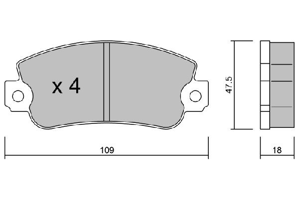 AISIN BPFI-1041: Bremseklodser Premium ADVICS by AISIN