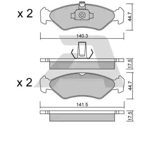 AISIN BPFO-1011: Piduriklotsid Premium ADVICS by AISIN