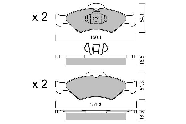 AISIN BPFO-1012: Piduriklotsid Premium ADVICS by AISIN