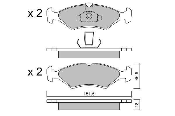 AISIN BPFO-1015: Piduriklotsid Premium ADVICS by AISIN