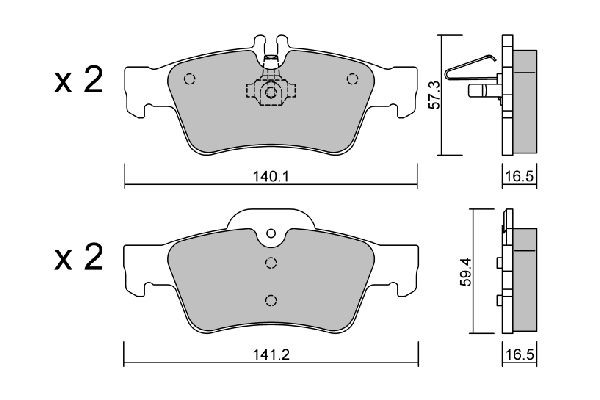 AISIN BPMB-2004: Piduriklotsid Premium ADVICS by AISIN
