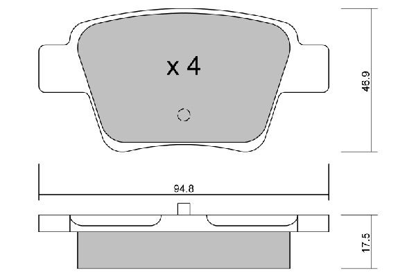 AISIN BPPE-2005: Pastilhas de travão Premium ADVICS by AISIN