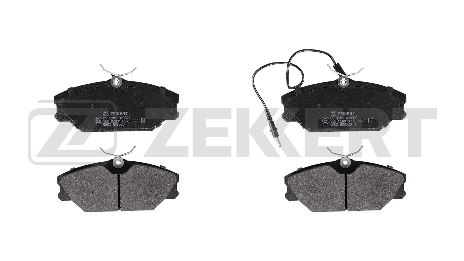 ZEKKERT BS-1281: Plăcuțe de frână punte fata
