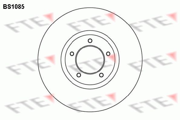 FTE BS1085: Piduriketas Ø: 262mm, täis, Ø: 262mm
