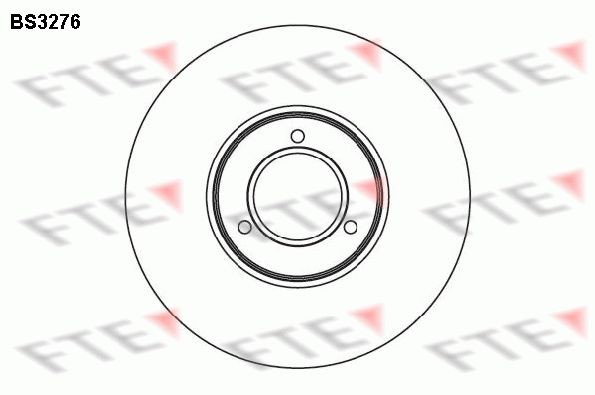 FTE BS3276: Piduriketas Ø: 244mm, täis
