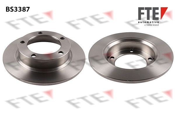 FTE BS3387: Bremseskive Ø: 272mm, fuldstændigt, Ø: 272mm