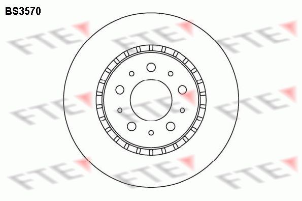 FTE BS3570: Piduriketas Ø: 287mm, sisemine õhutus