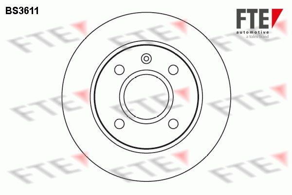 FTE BS3611: Piduriketas Ø: 239mm, täis, Ø: 239mm