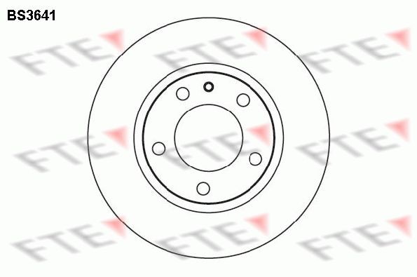 FTE BS3641: Piduriketas Ø: 282mm, sisemine õhutus